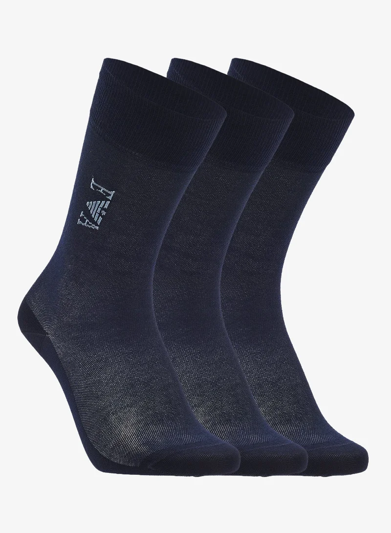 3 Pack Of Logo Crew Socks
